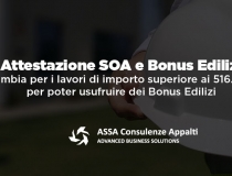 Attestazione SOA e Bonus Edilizi